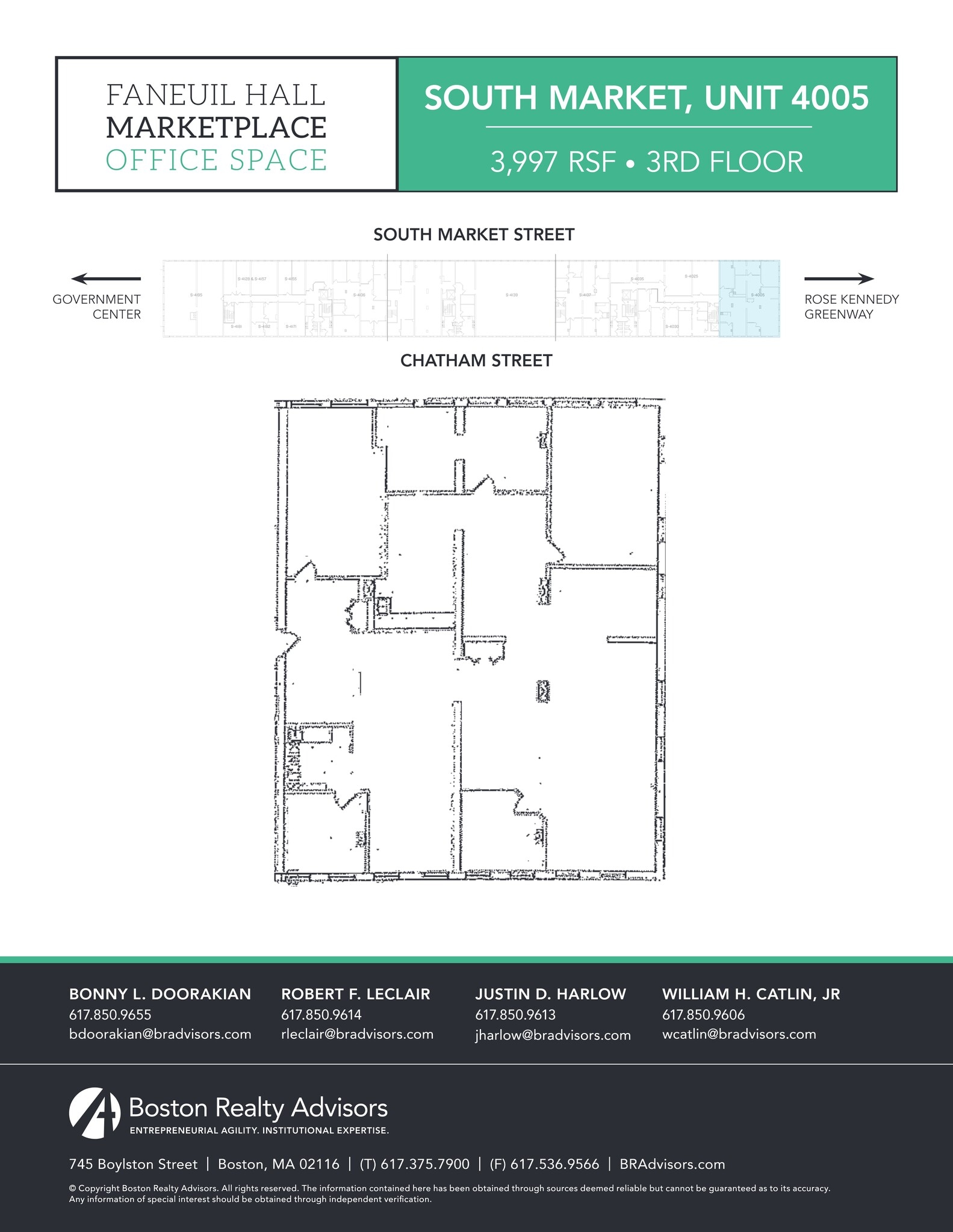 4 S Faneuil Hall Market Pl, Boston, MA à louer Plan de site– Image 1 sur 1