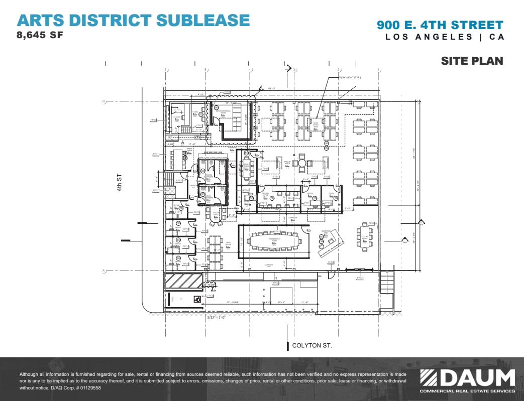900 E 4th St, Los Angeles, CA à louer Plan d’étage– Image 1 sur 1