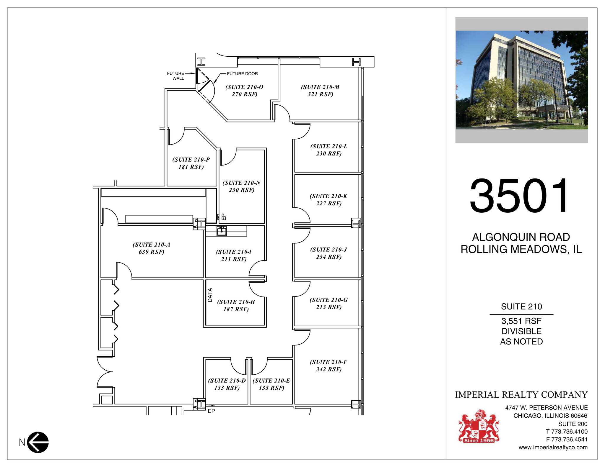 3501 Algonquin Rd, Rolling Meadows, IL à louer Plan de site– Image 1 sur 1