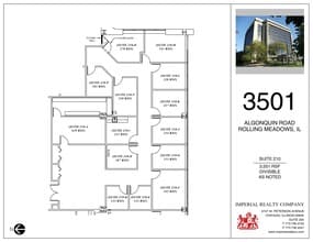 3501 Algonquin Rd, Rolling Meadows, IL à louer Plan de site– Image 1 sur 1