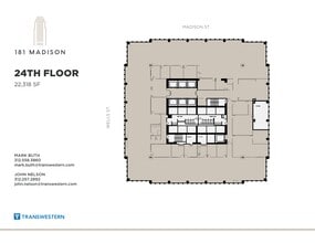 181 W Madison St, Chicago, IL à louer Plan de site– Image 2 sur 2