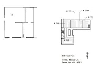 1616 E 4th St, Santa Ana, CA à louer Plan d’étage– Image 1 sur 1