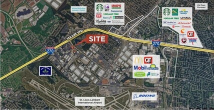 700 James S Mcdonnell Blvd, Hazelwood, MO - VUE AÉRIENNE  vue de carte