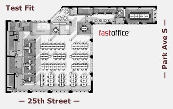 352 Park Ave S, New York, NY à louer Plan d’étage– Image 1 sur 1