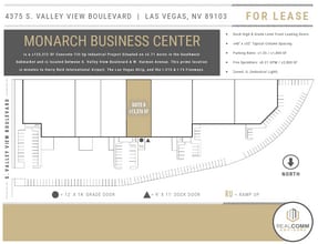 4375 S Valley View Blvd, Las Vegas, NV à louer Plan de site– Image 2 sur 4