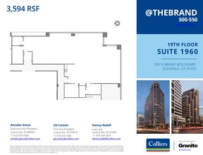 500-550 N Brand Blvd, Glendale, CA à louer Plan d’étage– Image 1 sur 1