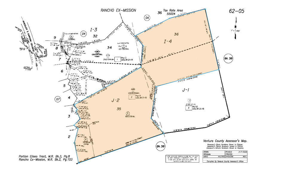 4104 Wheeler Canyon Rd, Santa Paula, CA à vendre - Plan cadastral – Image 2 sur 3