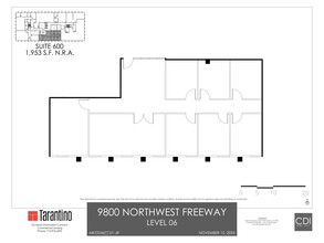 9800 Northwest Fwy, Houston, TX à louer Plan de site– Image 1 sur 1