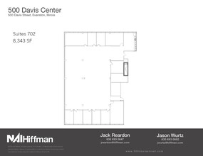 500 Davis St, Evanston, IL à louer Plan d’étage– Image 1 sur 1