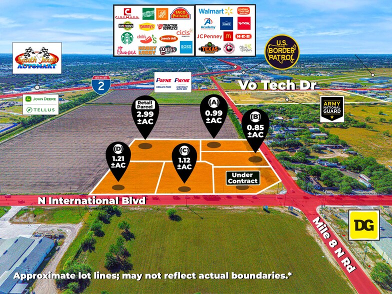 8 Mile N & FM 1015, Weslaco, TX à vendre - Aérien – Image 2 sur 5