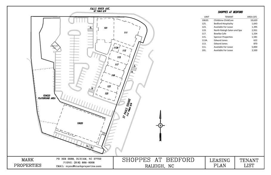 3607 Falls River Ave, Raleigh, NC à louer - Plan de site – Image 2 sur 2