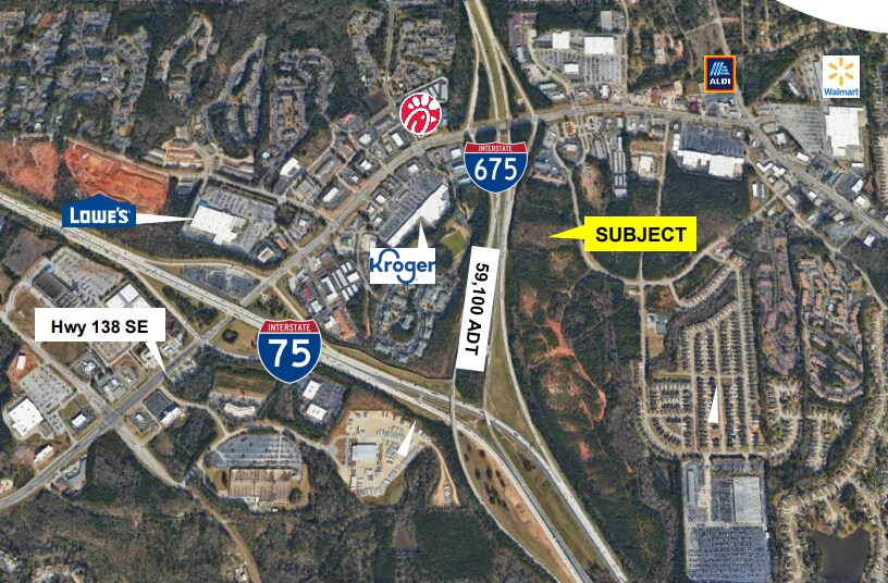 7525 Davidson Pky, Stockbridge, GA à vendre - Aérien – Image 2 sur 2