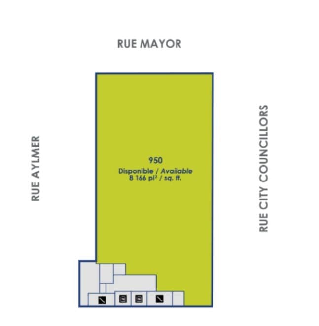 1450-1480 Rue City Councillors, Montréal, QC à louer Plan d’étage– Image 1 sur 1