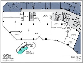 6800 Paragon Pl, Richmond, VA à louer Plan d’étage– Image 1 sur 2