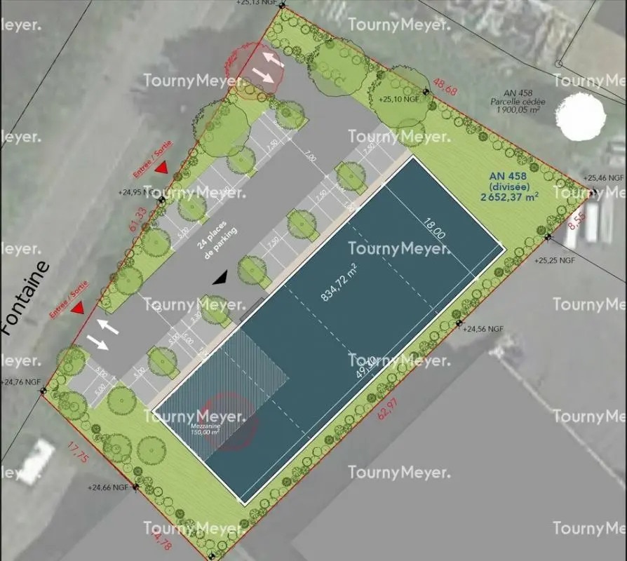 Local d’activités dans Vezin-le-Coquet à louer Plan de site– Image 1 sur 2