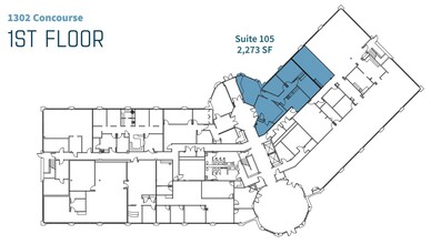 1302 Concourse Dr, Linthicum, MD à louer Plan d’étage– Image 1 sur 1