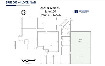 2828 N Main St, Decatur, IL à louer Plan d’étage– Image 2 sur 2