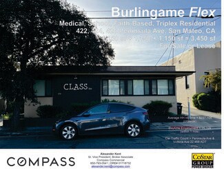 Plus de détails pour 422-426 Peninsula Ave, San Mateo, CA - Bureau à louer