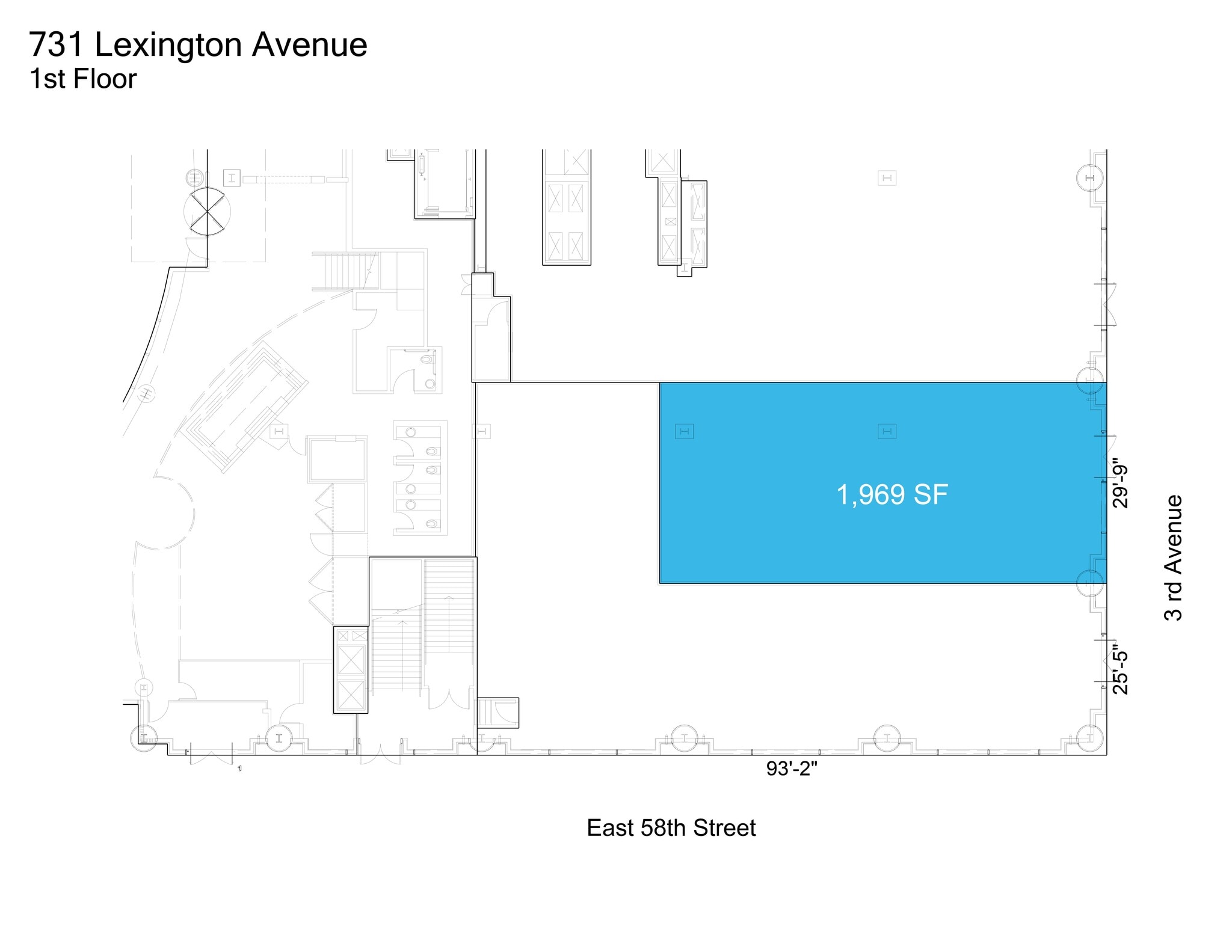 731 Lexington Ave, New York, NY à louer Plan de site– Image 1 sur 1