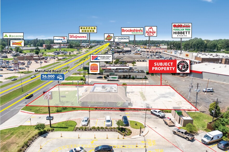9124 Mansfield Rd, Shreveport, LA à vendre - Photo de l’immeuble – Image 3 sur 4