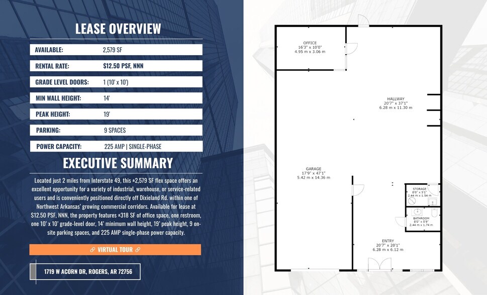 1719 Acorn Dr, Rogers, AR à louer - Plan d’étage – Image 2 sur 10