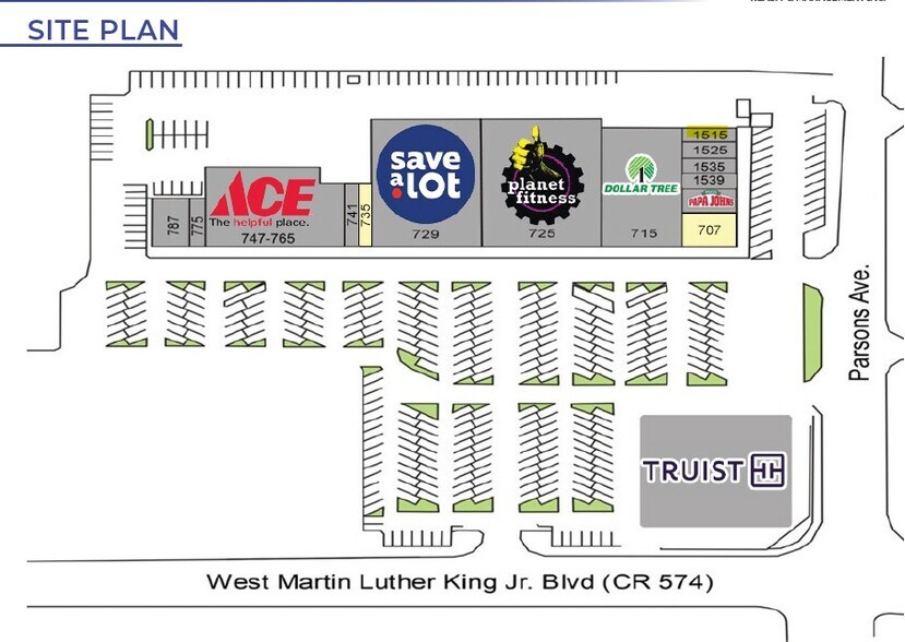 725 Martin Luther King Blvd, Seffner, FL à louer - Plan de site – Image 2 sur 2
