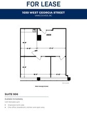 1030 W Georgia St, Vancouver, BC à louer Plan d’étage– Image 1 sur 1