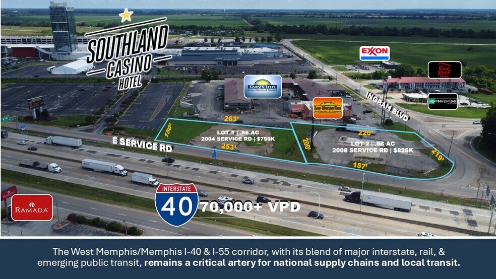 2008 E North Svc Rd, West Memphis, AR à vendre - Photo de l’immeuble – Image 2 sur 4