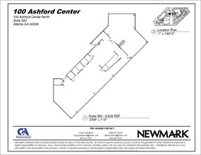 100 Ashford Ctr N, Atlanta, GA à louer Plan d’étage– Image 1 sur 1