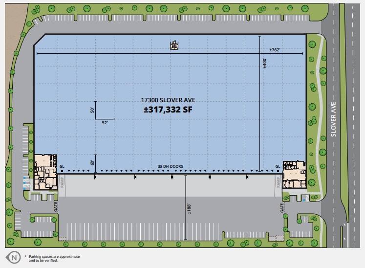 17300 Slover Ave, Fontana, CA à louer Plan de site– Image 1 sur 1