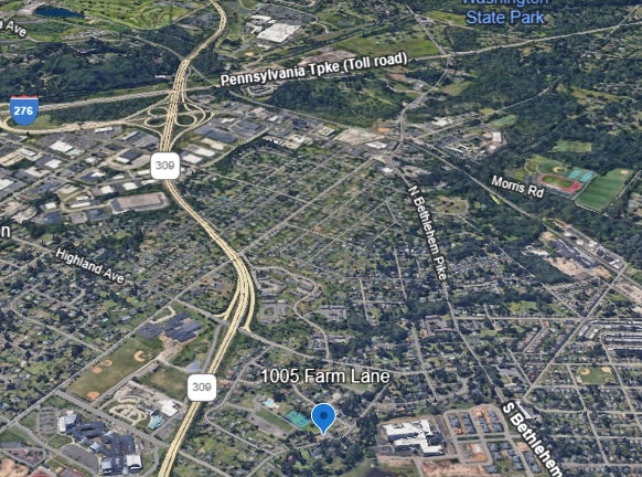 1005 Farm Ln, Ambler, PA à louer Carte– Image 1 sur 1