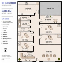 201-203 Elden St, Herndon, VA à louer Plan d’étage– Image 1 sur 2