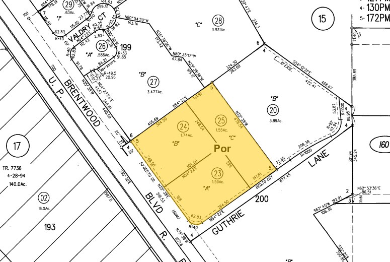 9020 Brentwood Blvd, Brentwood, CA à vendre - Plan cadastral – Image 2 sur 24