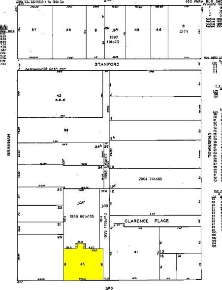 625 3rd St, San Francisco, CA à louer - Plan cadastral – Image 2 sur 9
