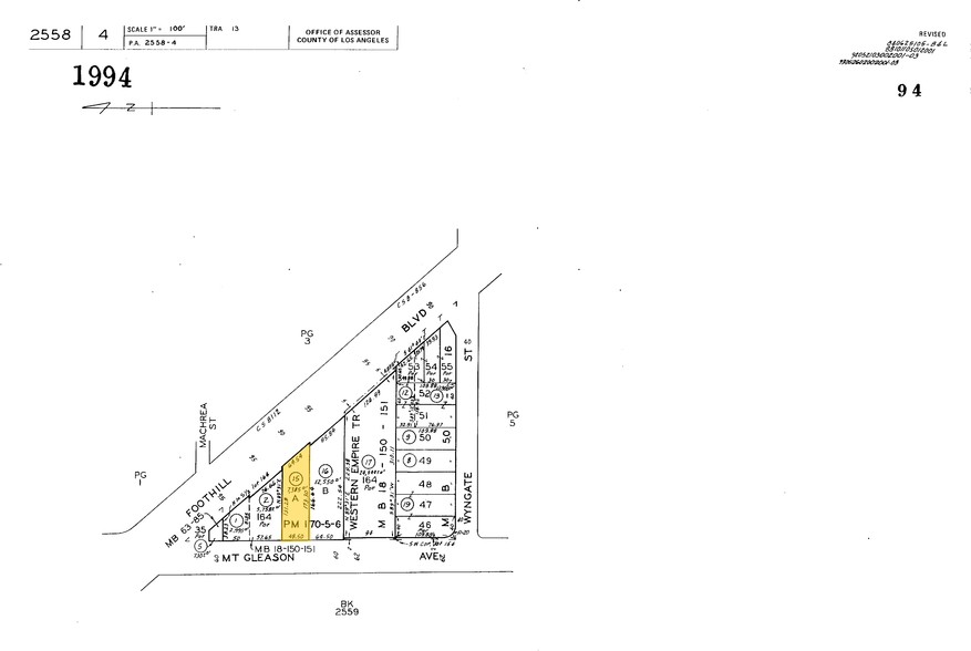 7780 Foothill Blvd, Tujunga, CA à vendre - Plan cadastral – Image 3 sur 17