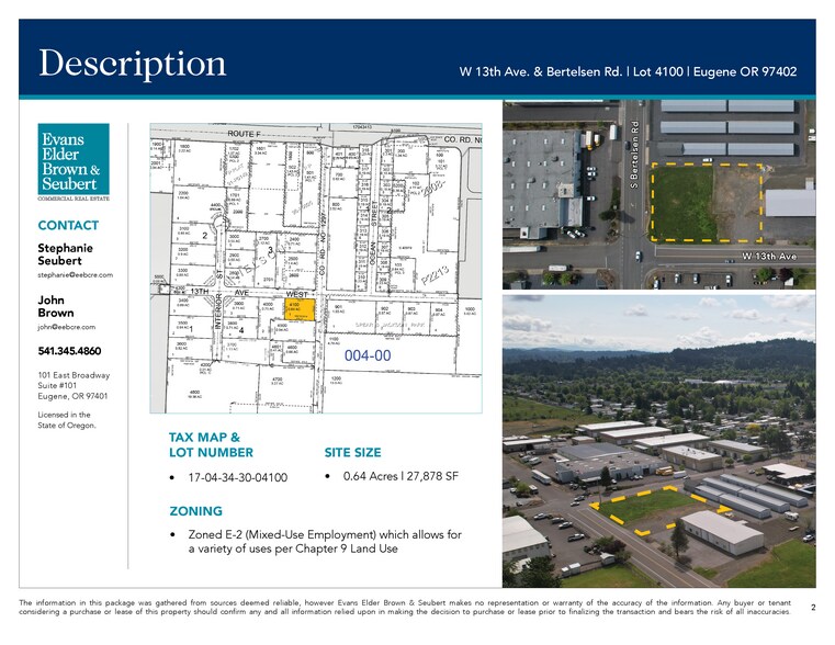 W 13th & S Bertelsen Rd. ave, Eugene, OR à vendre - Photo de l’immeuble – Image 3 sur 4