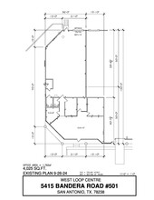 5407-5419 Bandera Rd, San Antonio, TX à louer Plan d’étage– Image 1 sur 1