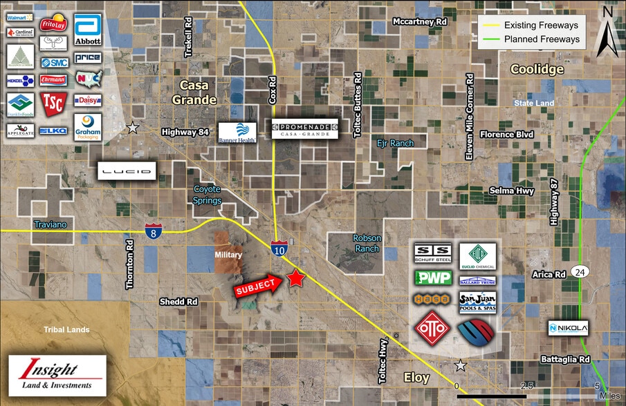 Sunland Gin Rd, Eloy, AZ à vendre - Aérien – Image 3 sur 4