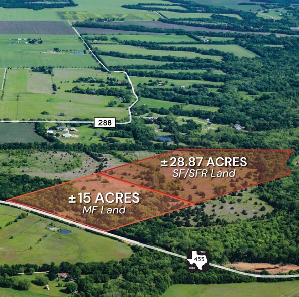 SEQ of FM 455 and CR 288, Anna, TX à vendre - Aérien – Image 2 sur 2