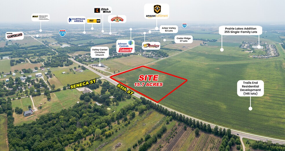 N Seneca St, Valley Center, KS à vendre - Aérien – Image 1 sur 4