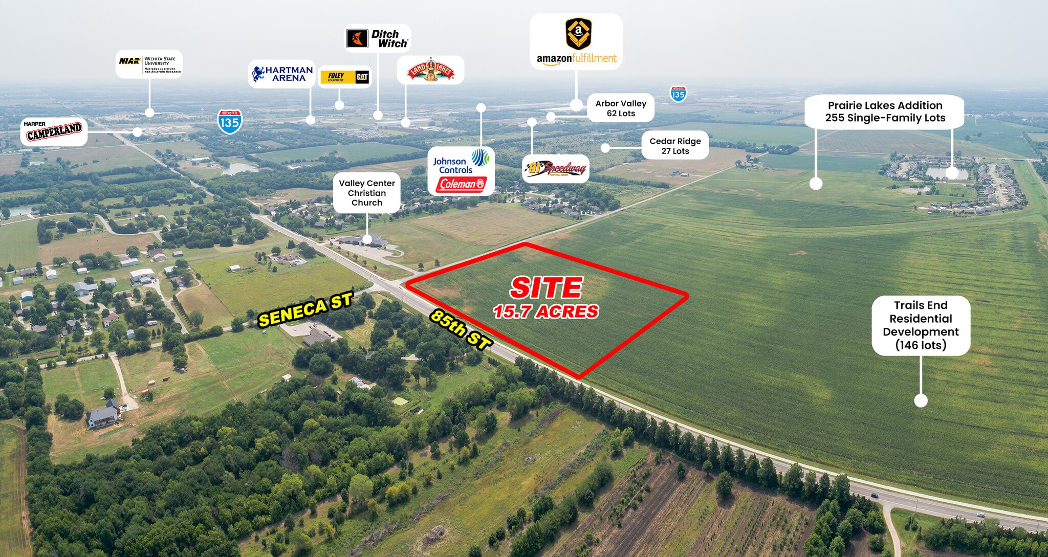 N Seneca St, Valley Center, KS à vendre Aérien– Image 1 sur 5