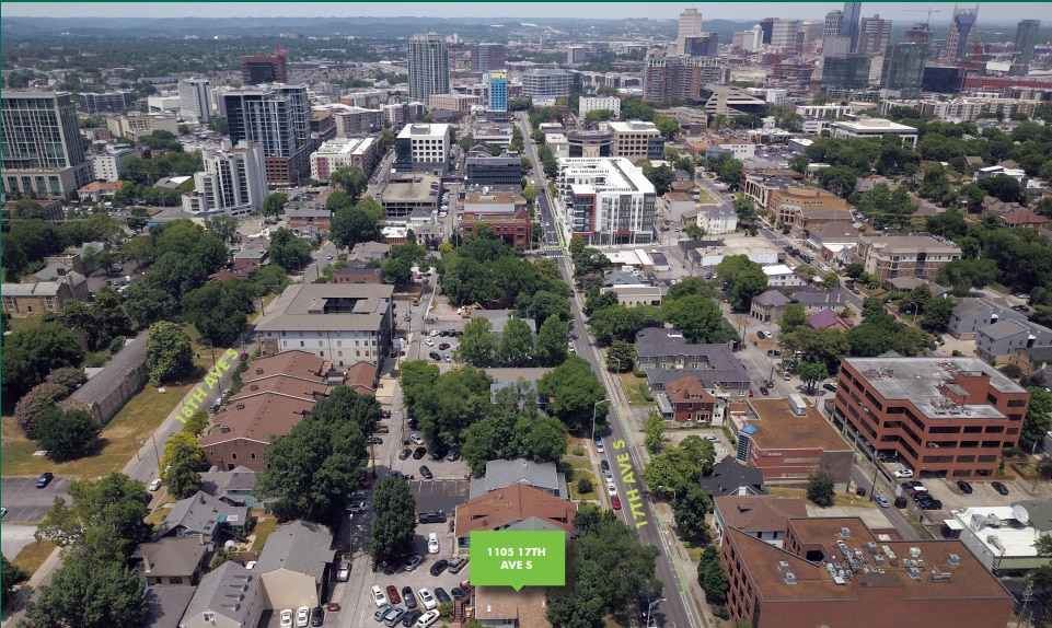 1105 17th Ave S, Nashville, TN à louer - Aérien – Image 2 sur 9