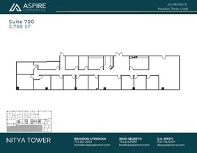 2211 Norfolk St, Houston, TX à louer Plan d’étage– Image 1 sur 1