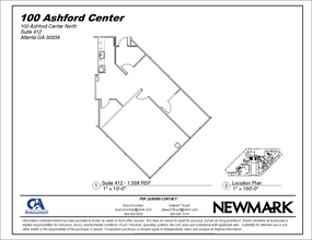 100 Ashford Ctr N, Atlanta, GA à louer Plan d’étage– Image 1 sur 1