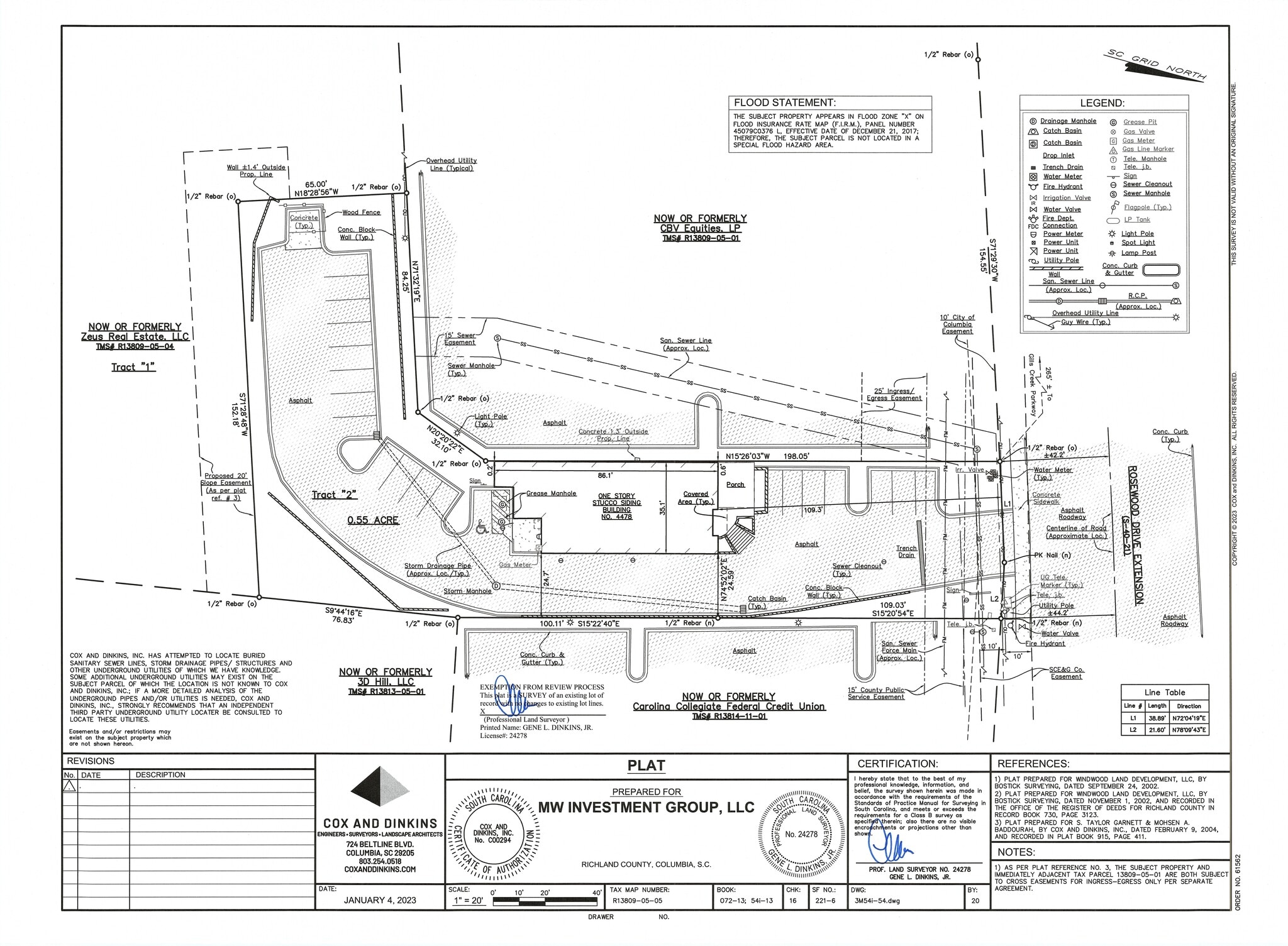 4478 Rosewood Dr, Columbia, SC à louer Plan de site– Image 1 sur 1