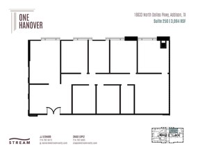 16633 N Dallas Pky, Addison, TX à louer Plan d’étage– Image 1 sur 1