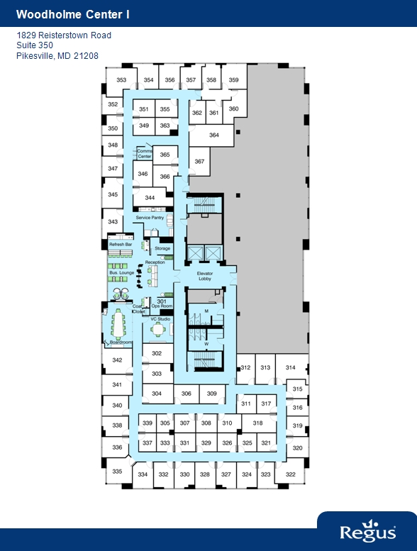 1829 Reisterstown Rd, Pikesville, MD à louer Plan d’étage– Image 1 sur 1