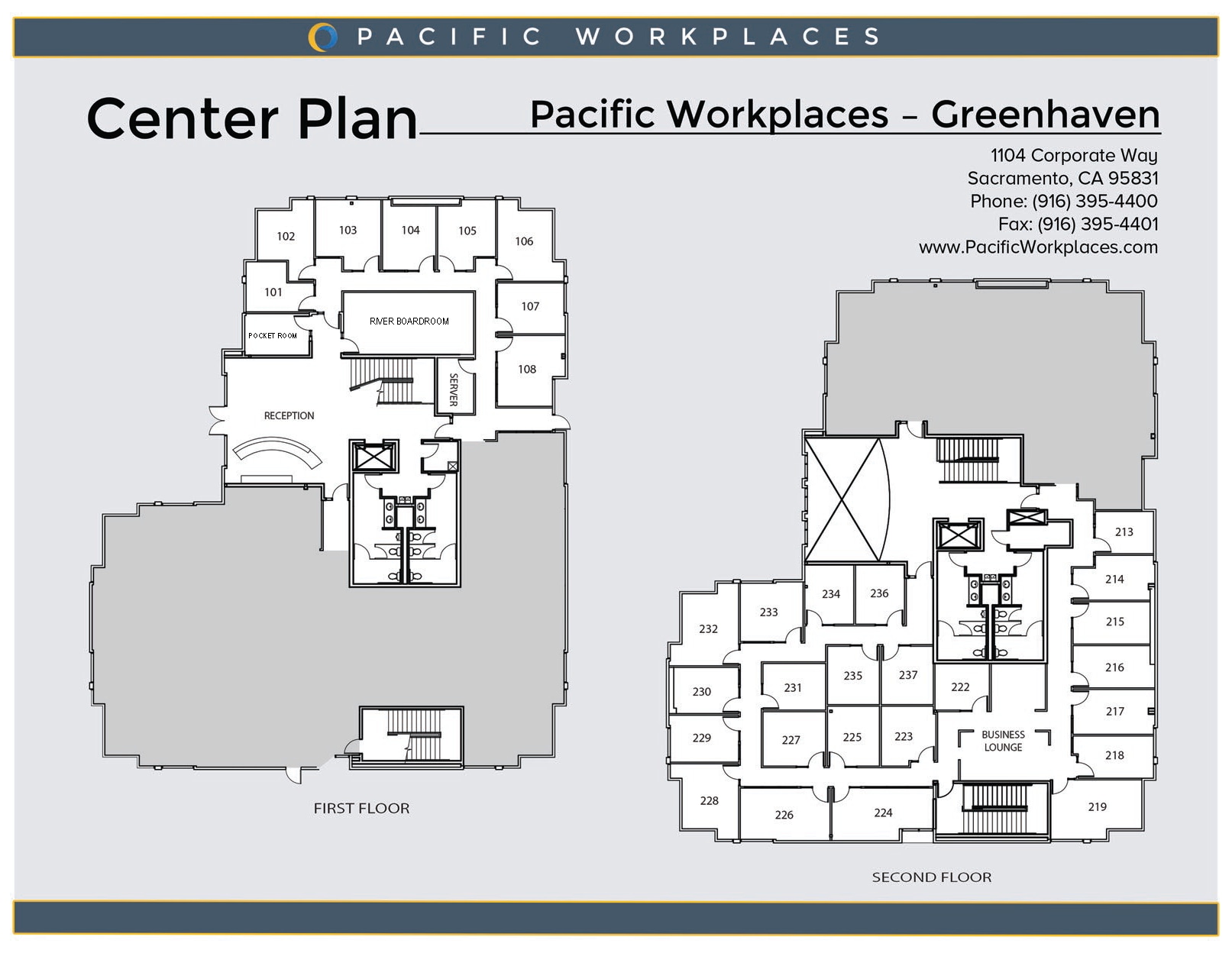 1104 Corporate Way, Sacramento, CA à louer Plan d’étage– Image 1 sur 1