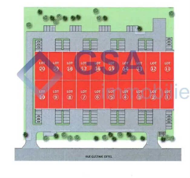 Local d’activités dans Bondoufle à louer - Plan de site – Image 2 sur 2