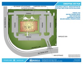 600 Baltimore Dr, Wilkes Barre, PA à louer Plan de site– Image 2 sur 2